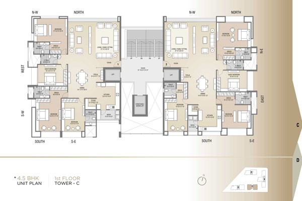 Luxurious 4 & 5 BHK apartment in vesu 