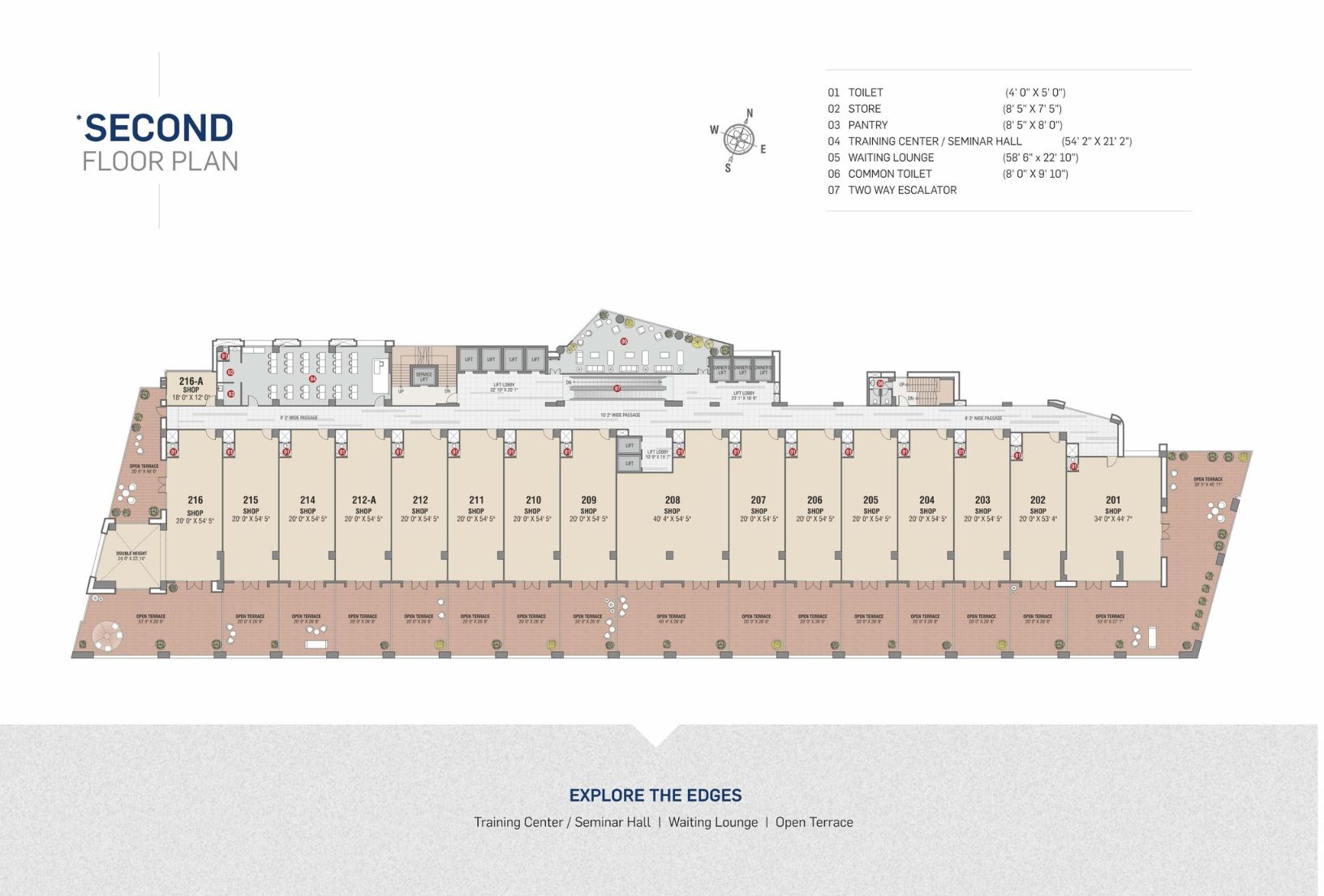 Showrooms Plan Flats for sale