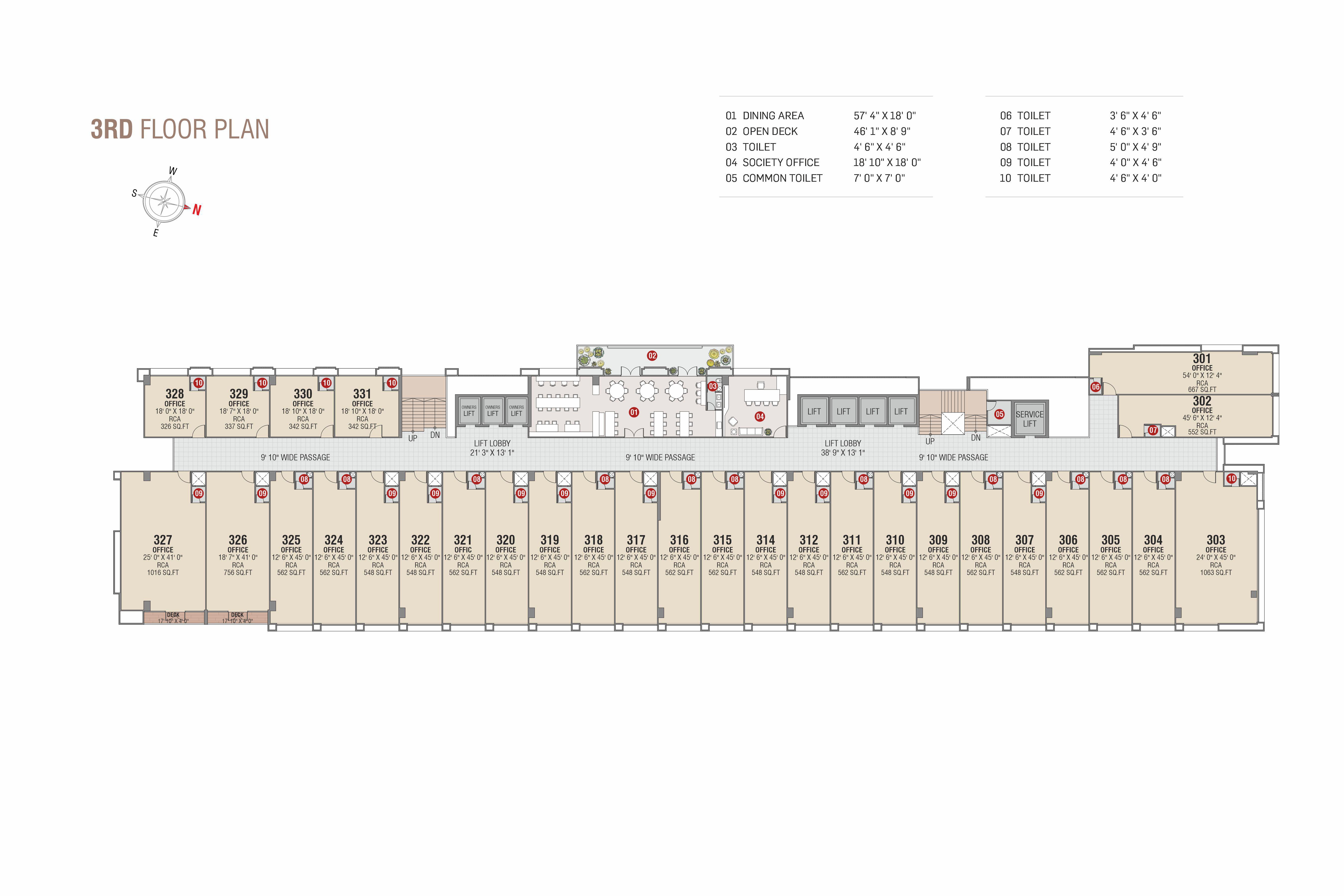 3rd Floor Plan